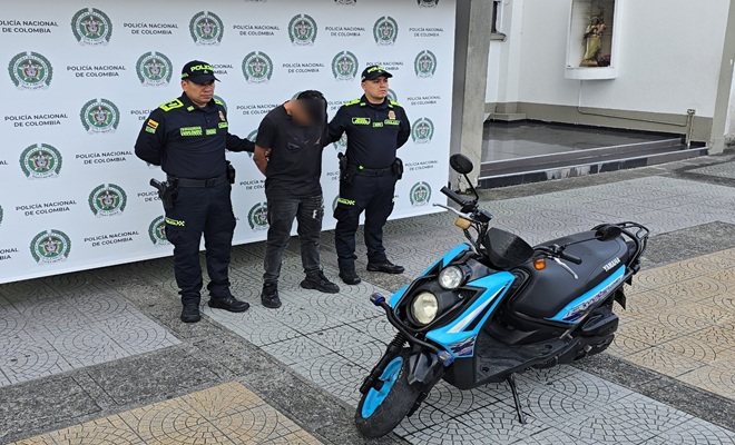 Capturan a hombre de 25 años por hurto de cadena de oro en Manizales 