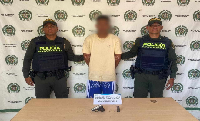 La actitud nerviosa delató a alias Pacheco 