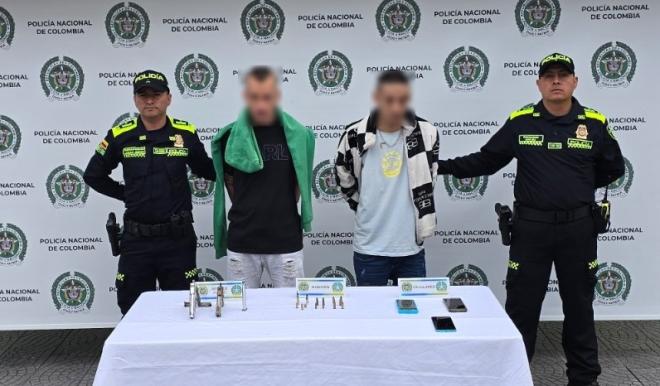 La policía metropolitana de Manizales captura a dos presuntos homicidas