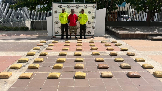 La Policía incauta mas de cincuenta kilos de marihuana