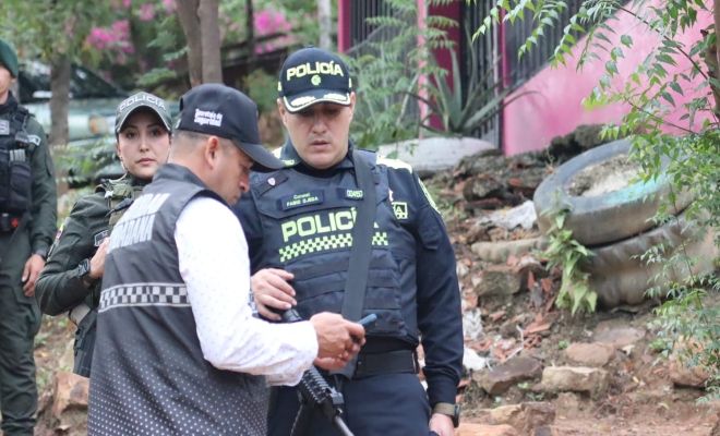 El Coronel Libardo Ojeda lider&oacute; el despliegue de volantes. 