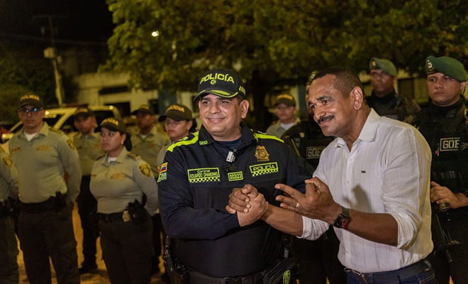 Desde el municipio de Chimichagua, la Policía del Cesar realizo el lanzamiento del Plan Navidad 2024 “Familias Felices”