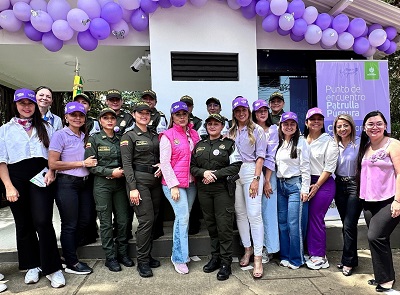 Lanzamiento del CAI Patrulla Púrpura en el Área Metropolitana de Bucaramanga