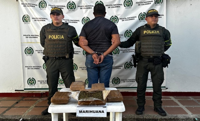 Incautados dos kilos de marihuana enviados a Plato, Magdalena 