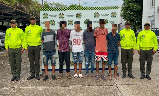 Estos sujetos tiene anotaciones por delitos como lesiones personales, tráfico de estupefacientes y hurto