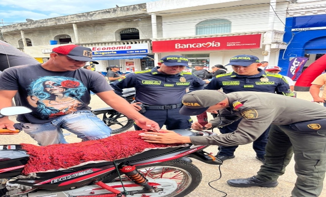 Policía nacional y alcaldía lideraron gran "Maratón de Identificación" de motocicletas