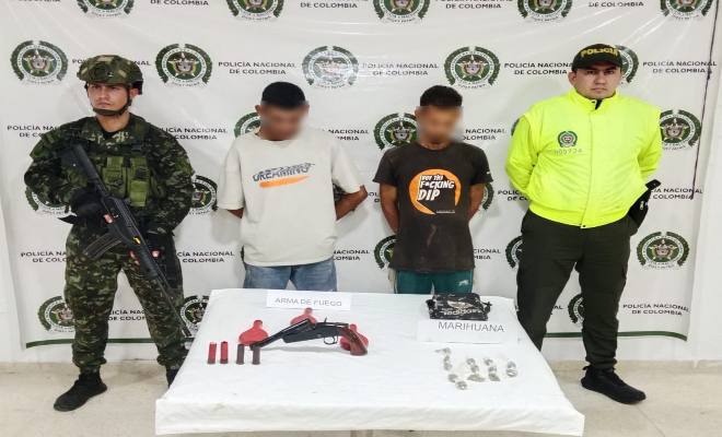 Mediante operativos de registro y control, fueron capturadas dos personas