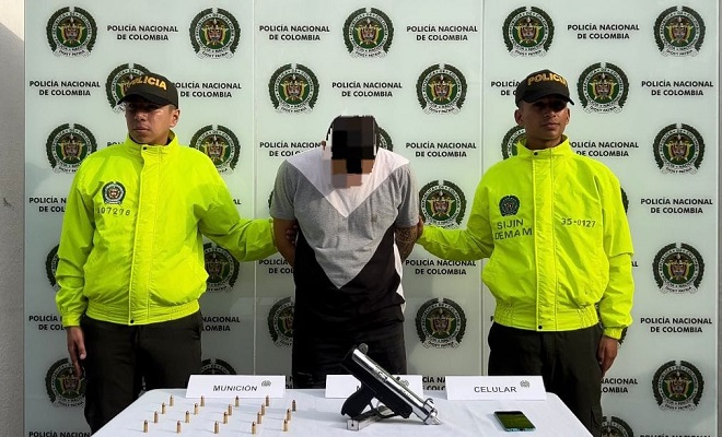 Capturamos a alias ‘Gargola’ por tráfico, fabricación o porte de armas de fuego y municiones.