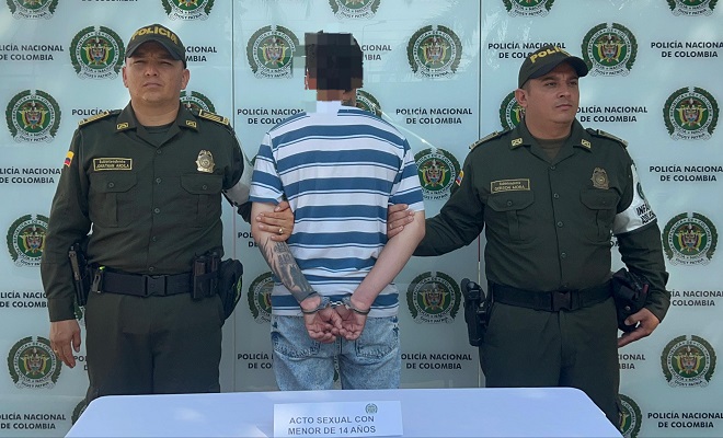 Capturado por el delito de acto sexual con menor de 14 años en Barrancabermeja.