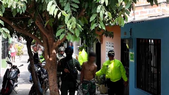 Diligencia de allanamiento y registro en el barrio Alfonso López de La Dorada