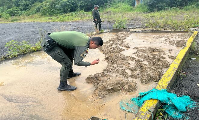 Intervienen zona de minería ilegal 