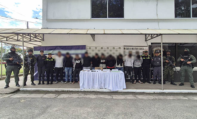 Ofensiva contra el hurto deja 14 judicializados en operativos simultáneos en Cauca, Valle y Huila