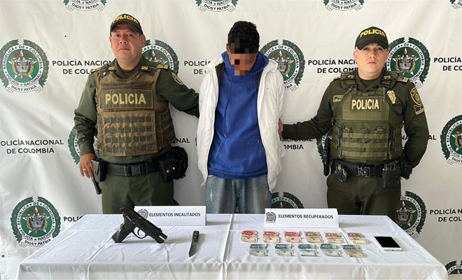 La rápida reacción policial permitió capturar a un hombre que intimidó con un arma de fuego