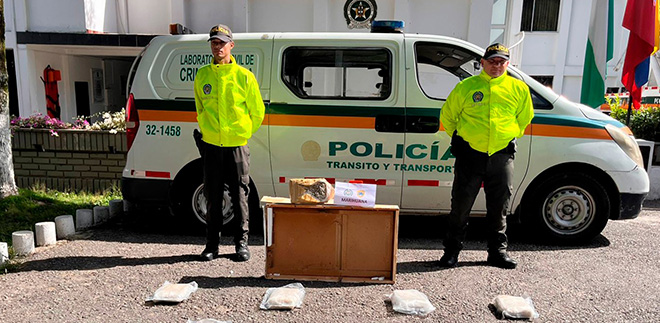 Paquetes sellados que conten&iacute;an 42.280 gramos de marihuana.