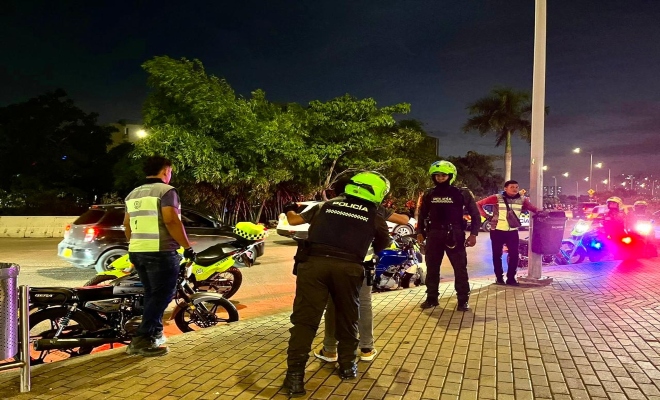 Uniformados de la Policía reforzarán la seguridad durante la celebración de la Virgen del Carmen en Cartagena