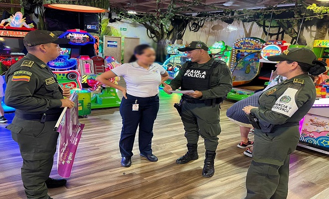 La Policía Metropolitana de Neiva, realizó campaña de prevención en violencia basada en género