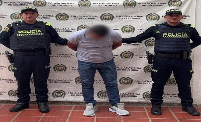 La Policía Nacional captura a alias 'Arroyo' en el municipio de Palermo por porte ilegal de armas