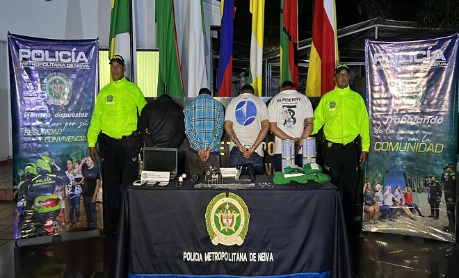 Policía Nacional en Neiva frustra hurto en una residencia