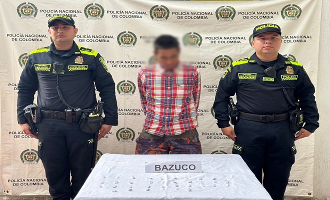 Capturado alias "Chinche" con bazuco listo para ser comercializado