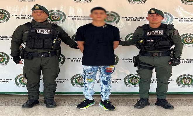 Policía Nacional, logra la captura de “Bimbo” por el delito de homicidio, porte de armas de fuego y hurto calificado