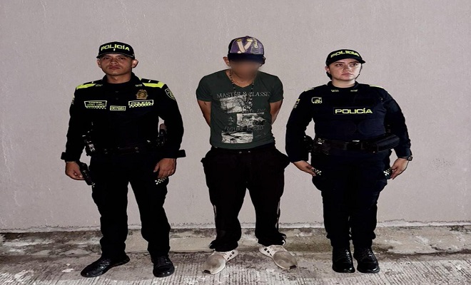 Policía Nacional en una rápida reacción captura una persona en flagrancia por el delito de homicidio