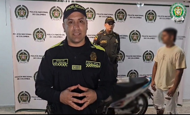 La Policía recupera motocicleta hurtada en tiempo récord