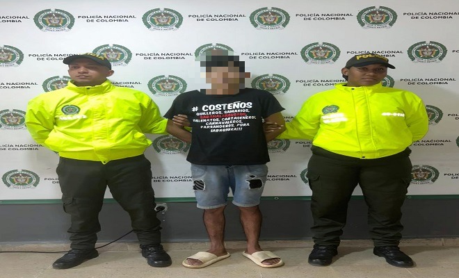 Policía y capturado