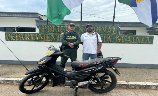 La Policía Nacional recupera motocicleta en tiempo récord