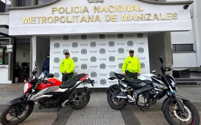 Policia recupera dos Motocicletas robadas dos horas antes