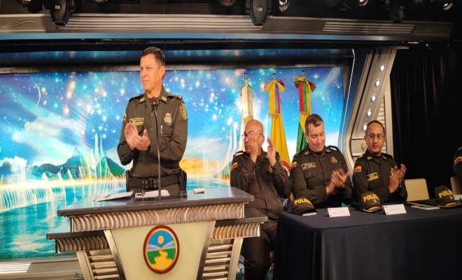 Relación General del Departamento de Policía de Bolívar, presidida por el brigadier general