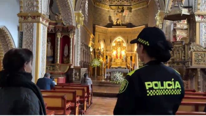 la Policía Nacional refuerza su presencia en la ciudad teológica de Colombia