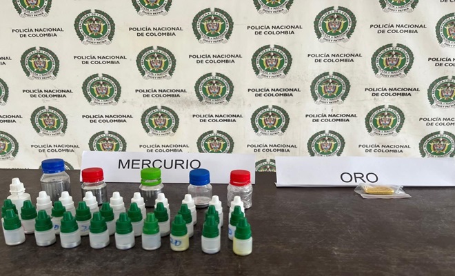 Incautación tráfico de mercurio
