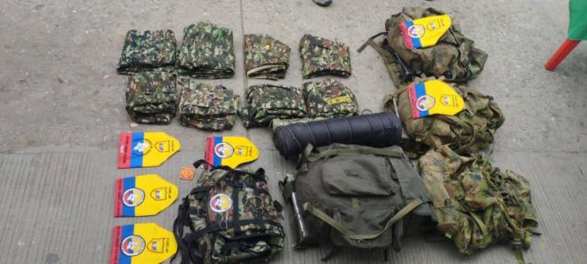 ogró el hallazgo de un fusil, dos pistolas