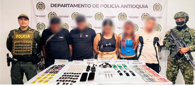 Operativo del Plan Cosecha, liderado por la SIJIN y SIPOL de la Policía de Antioquia con apoyo del Ejército, afectó el componente financiero y logístico del grupo criminal que operaba en el Suroeste antioqueño