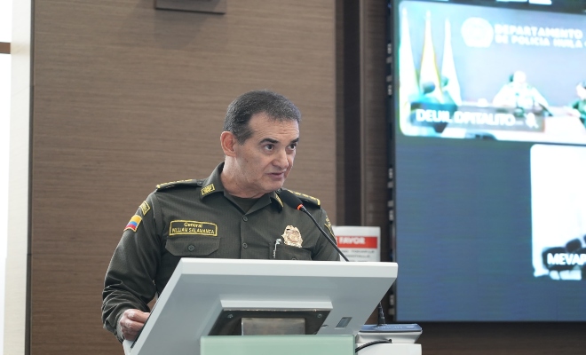 General William Salamanca Ramírez, director general de la Policía Nacional