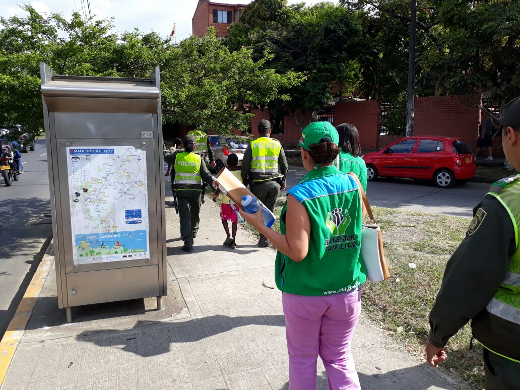 Actividad liderada por la Policía Nacional