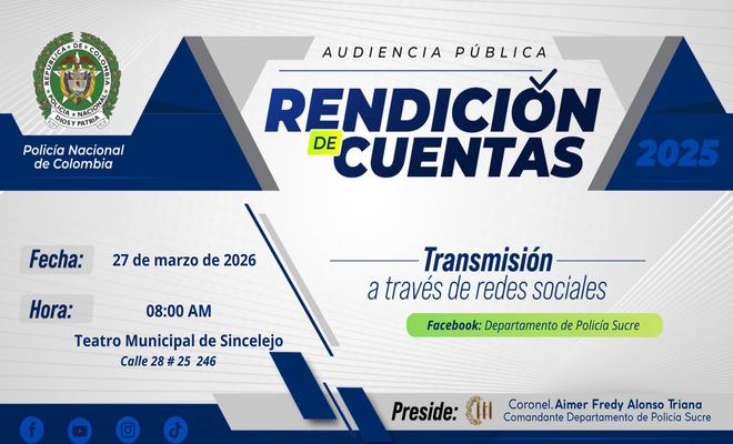 Banner informativo donde se evidencia la información de fecha, hora y lugar del evento.