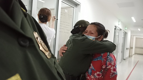 El departamento de policía Santander acompaña a las familias de los niños víctimas del siniestro vial