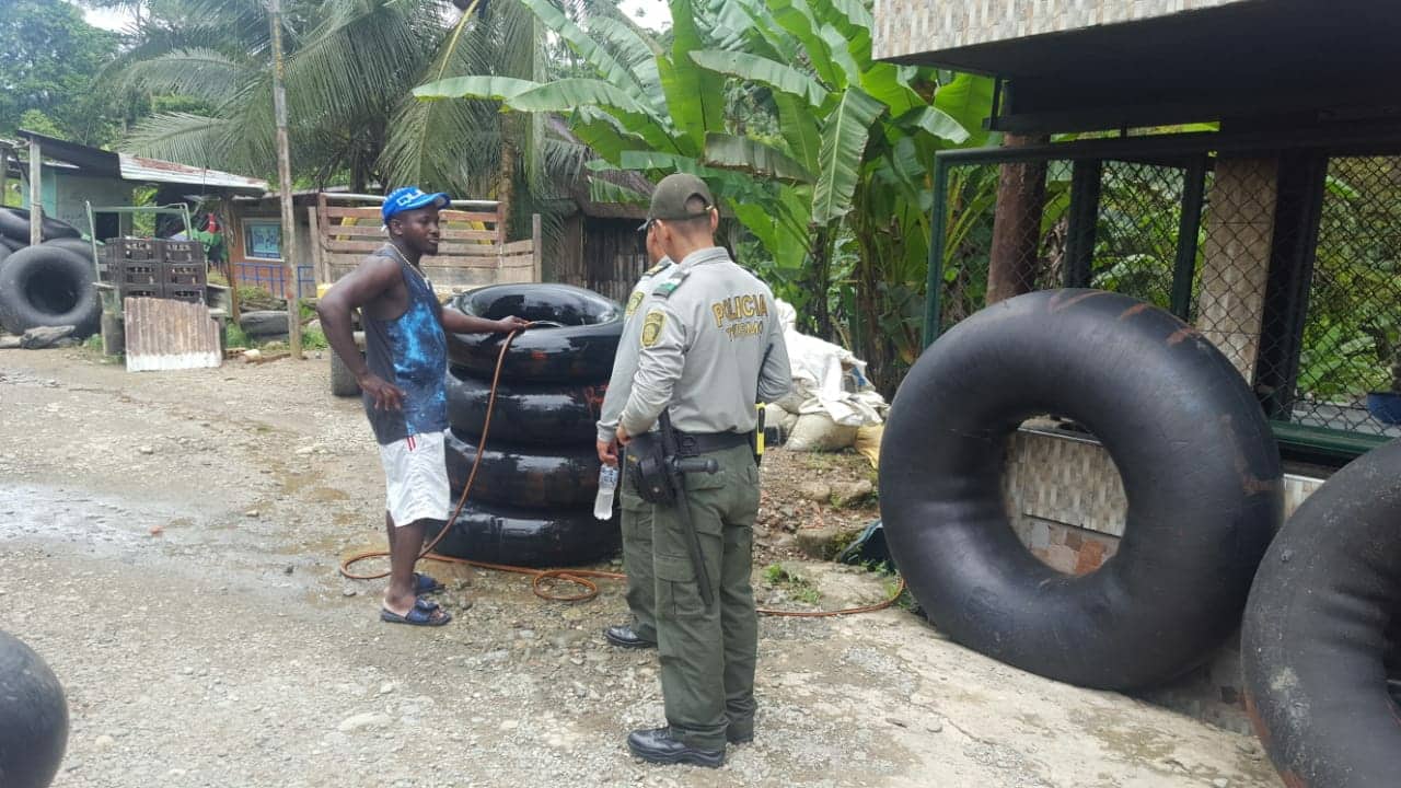 Policía de turismo realizó  jornada preventiva y de control en la reserva natural de san cipriano