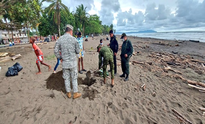 Adelantamos jornada de ornato y embellecimiento en playas de Juradó Chocó