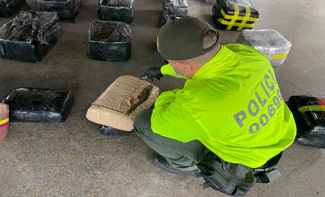 Afectamos las finanzas del 'clan del golfo' con la incautación de 980 kilogramos de marihuana.