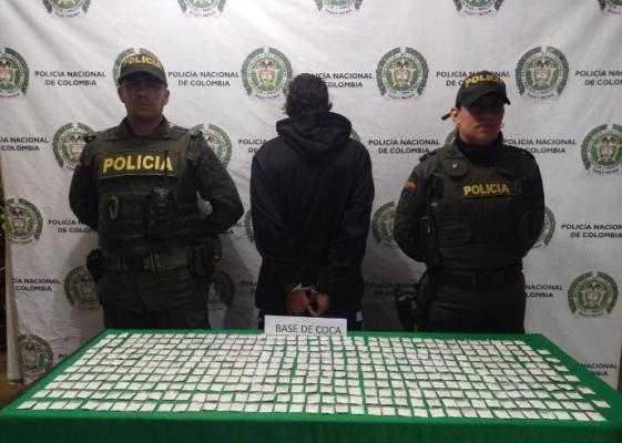 Alias “44” fue capturado por el delito de fabricación, tráfico o porte de estupefacientes