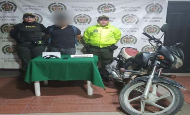 Capturado en flagrancia alias  “Junior”, después de cometer un homicidio en contra de una mujer en Girardot.