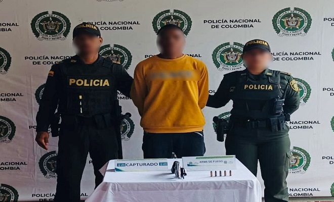 Alias ‘Mello’ fue capturado con un revolver por la policía 