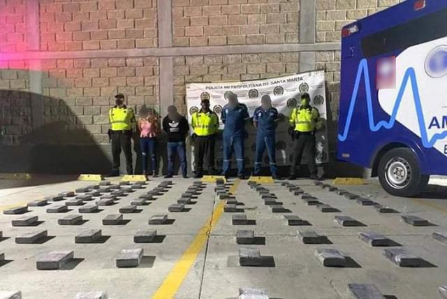 Capturados con narcoambulancia