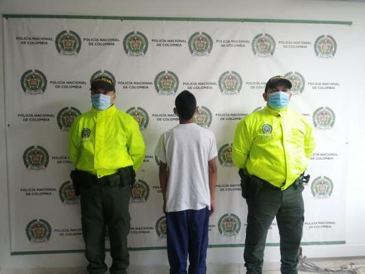 Alias negrura fue aprehendido en Quimbaya