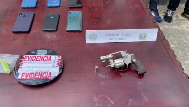 Arma de fuego incautada