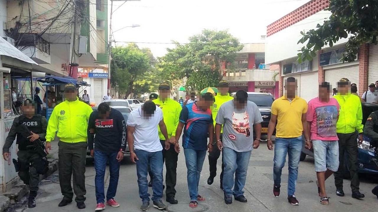 7 personas capturadas por el delito de hurto calificado y agravado.