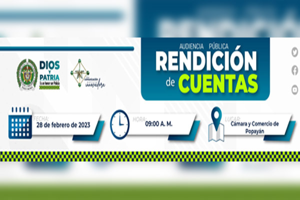 Presentamos la Rendición de Cuentas con enfoque en Derechos Humanos y Paz vigencia 2022