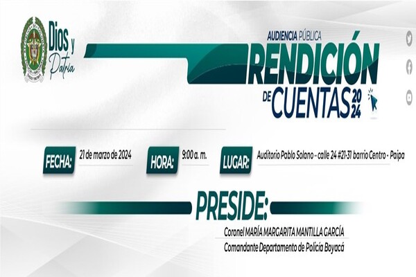 Rendición de cuentas DEBOY vigencia 2023